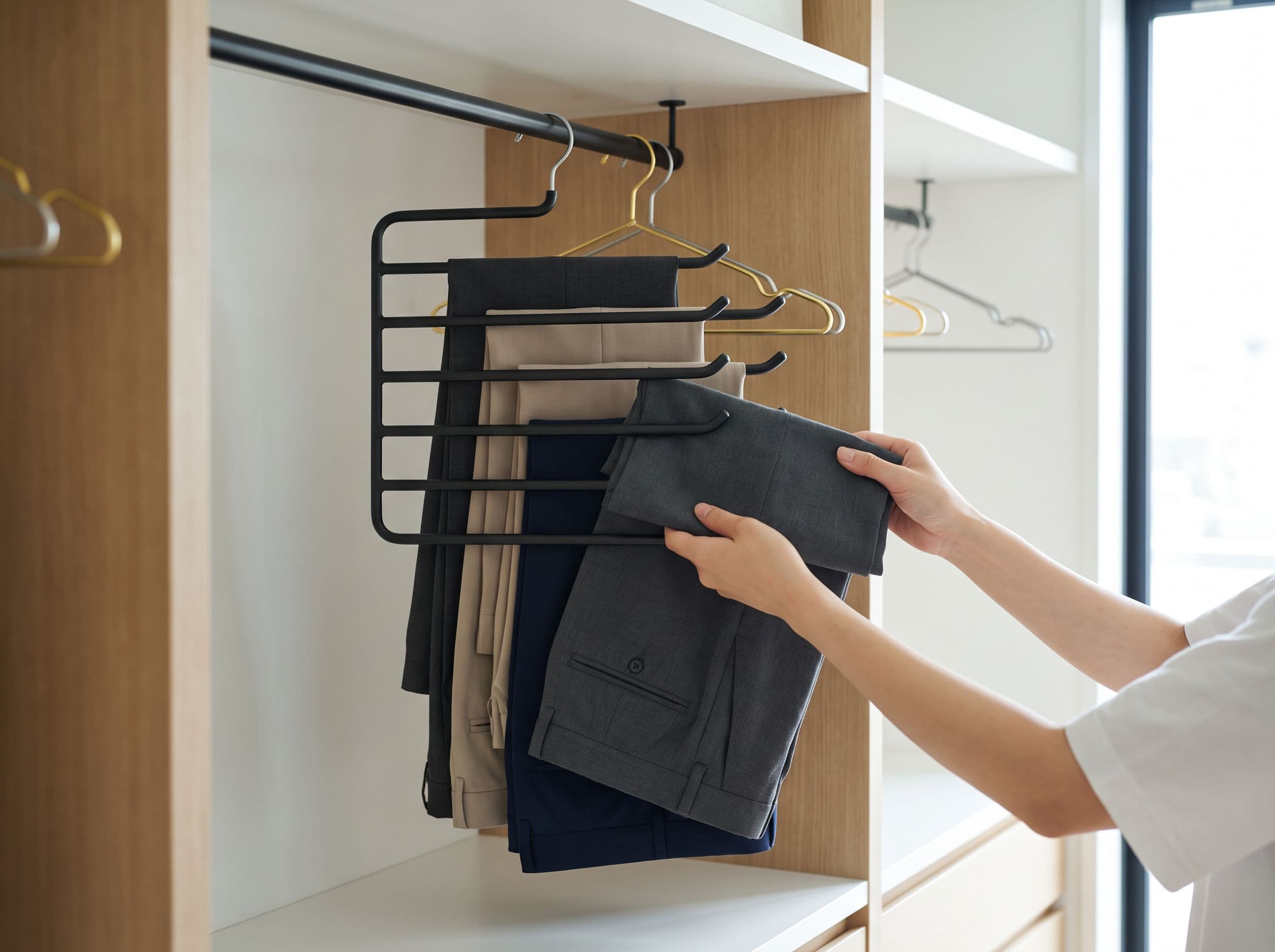 Comment utiliser un cintre pour pantalons sans pince